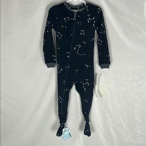 NWT Zippy jamz Constellation Print Kids One Piece Footed Pajamas -Size 18-24m